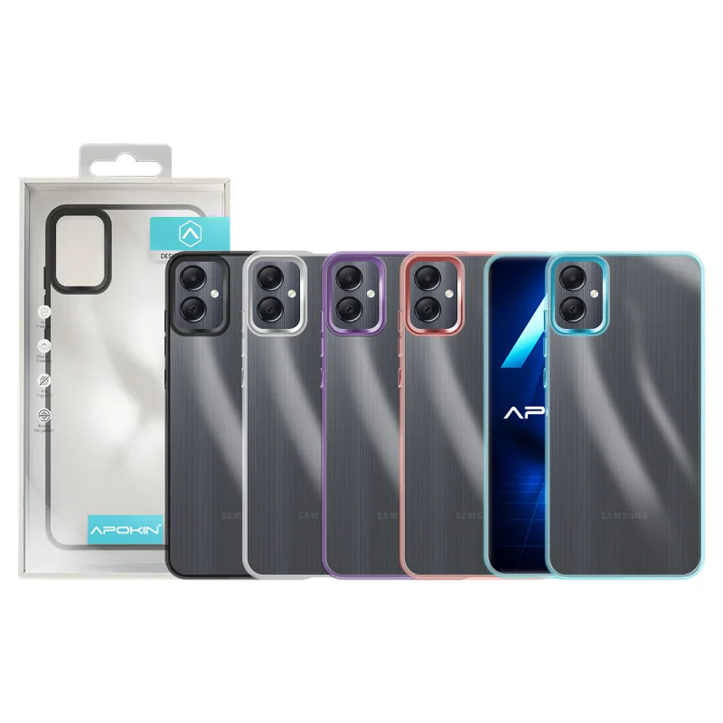 Capa Acrílica Apokin para Samsung Galaxy A06 Transparente Rosa - Imagem 1