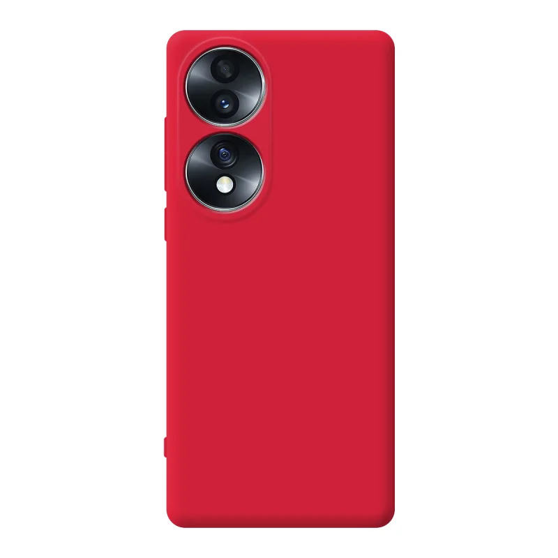 Capa Apokin para Honor 70 Lite Silicone Macio com Proteção de Câmara 3D Vermelho - Imagem 2