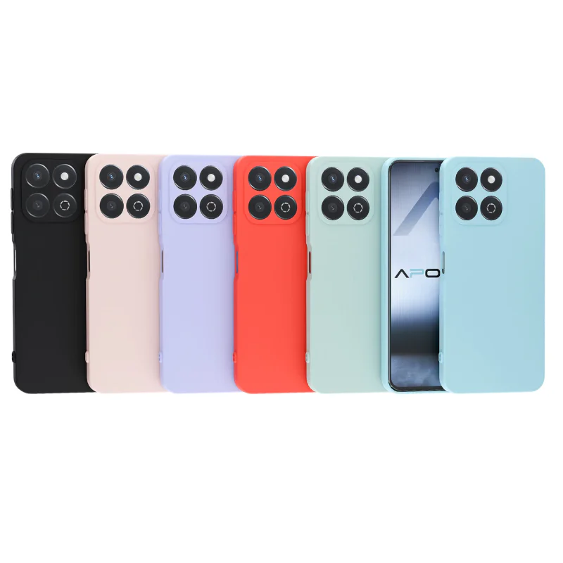 Capa de Silicone Suave Apokin para Honor 200 Smart Azul turquesa - Imagem 1