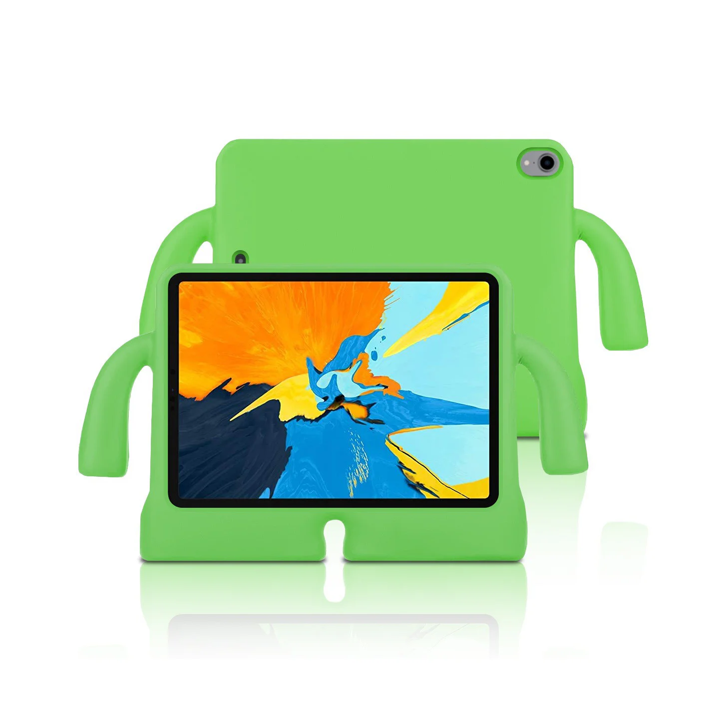 Capa Antigolpes para iPad Air 11 e Pro 11 em Silicone Reforçado para Crianças Verde