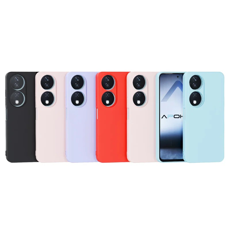 Capa de Silicone Apokin para Honor X7b Preto