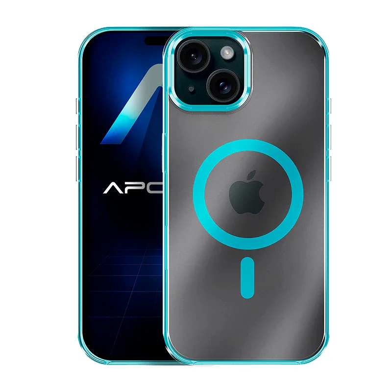 Capa Apokin Premium para iPhone 15 Acrílico Transparente Variedade de cores - Imagem 2