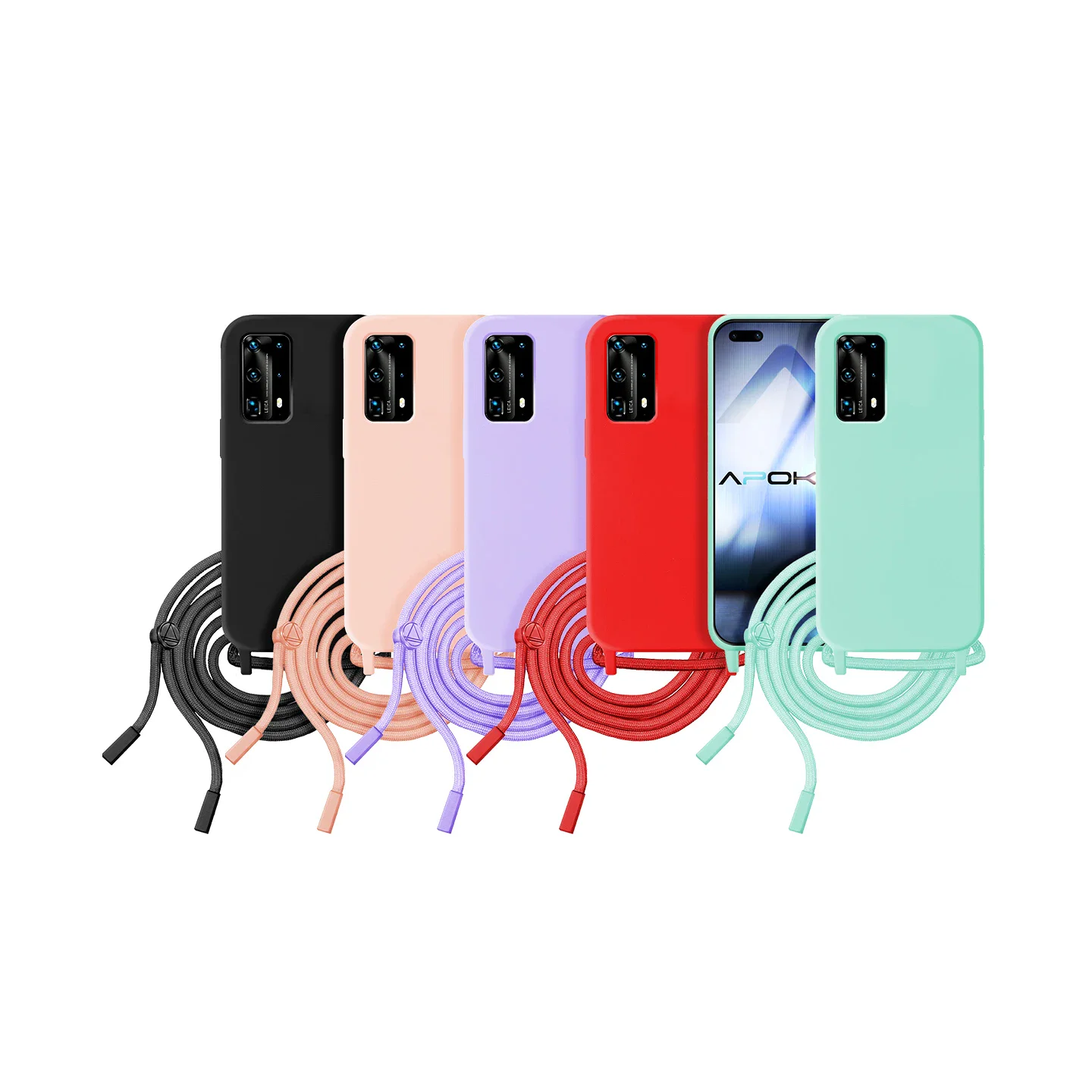 Capa Apokin de Silicone Macio com Cordão para Huawei P40 Pro - Imagem 1