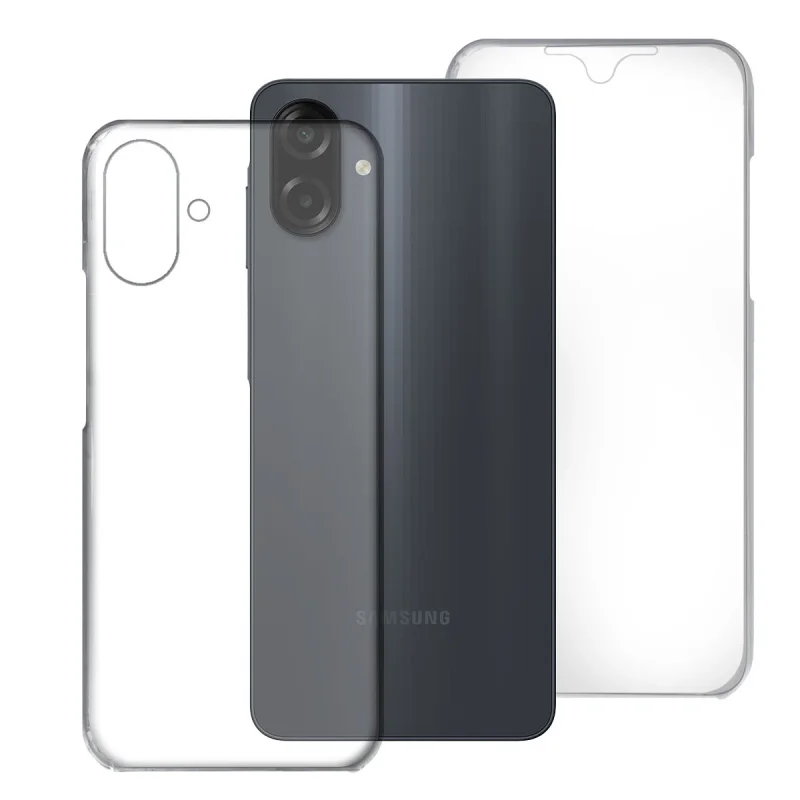 Capa Dupla Apokin para Samsung Galaxy A07 em Silicone 360 Frente e Verso Transparente
