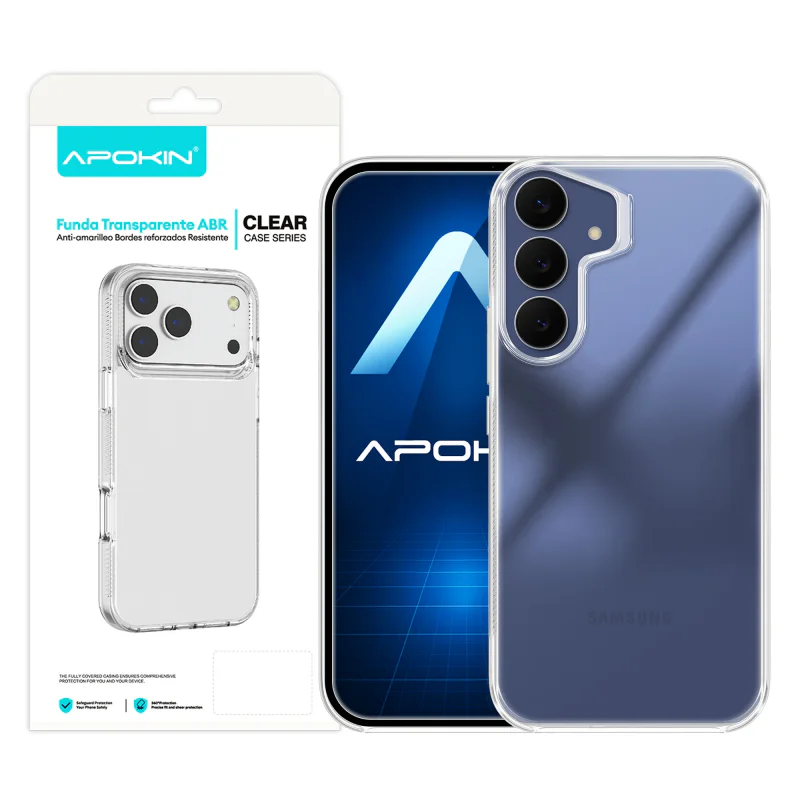 Capa Apokin ABR para Samsung Galaxy S25 FE Antichoque Transparente