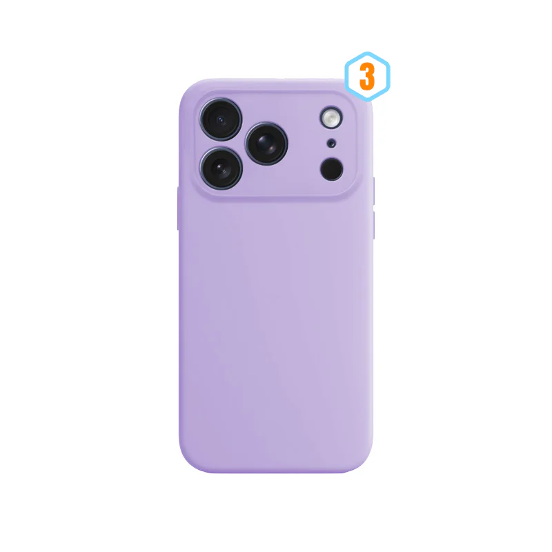 Capa de Silicone Apokin com Proteção de Câmara para iPhone 17 Pro Max Azul - Imagem 4