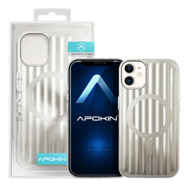 Capa Apokin Mate Metalizada com MagSafe para iPhone 11 Variedade de cores - Imagem 4