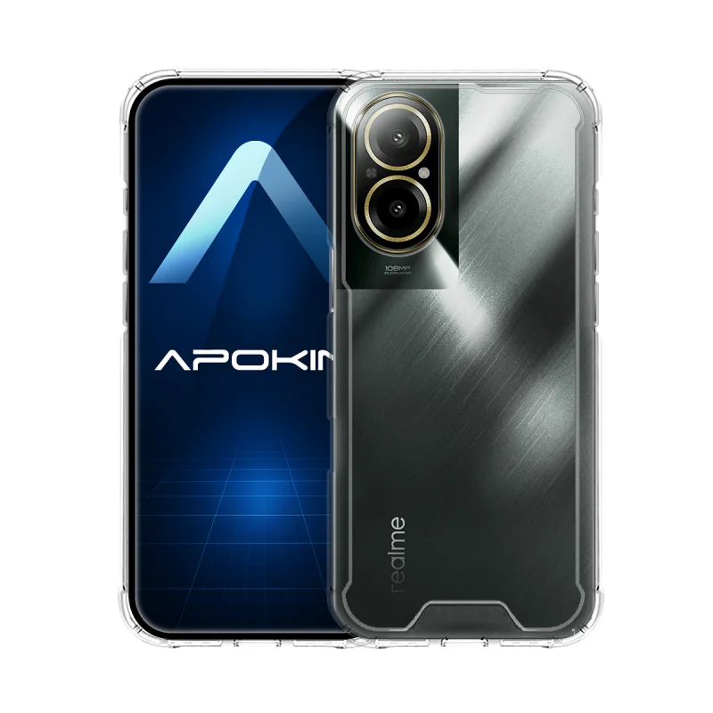 Capa Apokin Premium para Realme C67 Silicone Antichoque Transparente
