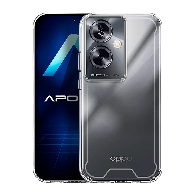 Capa de Silicone Apokin para Oppo A79 5G Antichoque Transparente