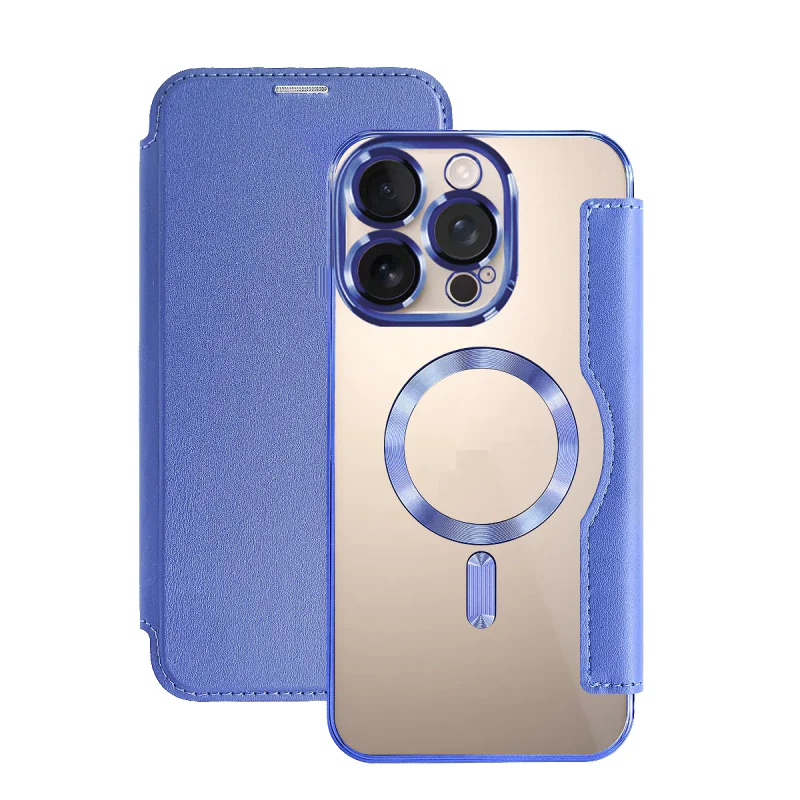 Capa Apokin Mocome Cromada com Tampa e MagSafe para iPhone 16 Pro Max Fúcsia - Imagem 3