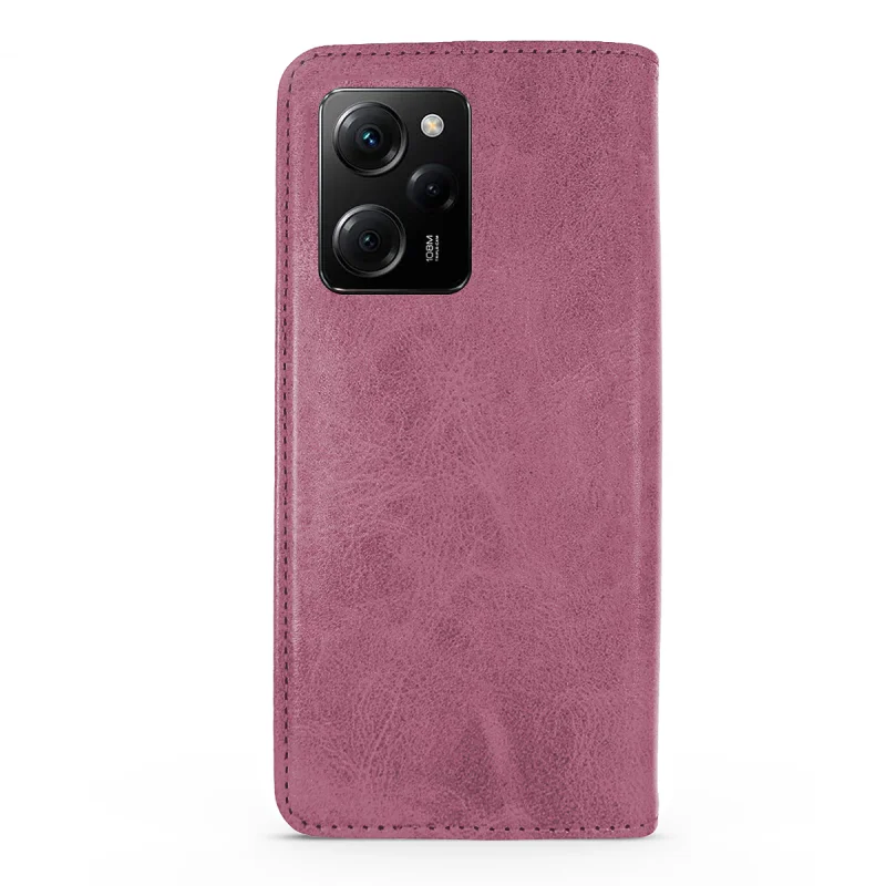 Capa Tipo Livro Apokin para Xiaomi Poco X5 Pro em Pele Sintética com Porta-Cartões Preto - Imagem 2
