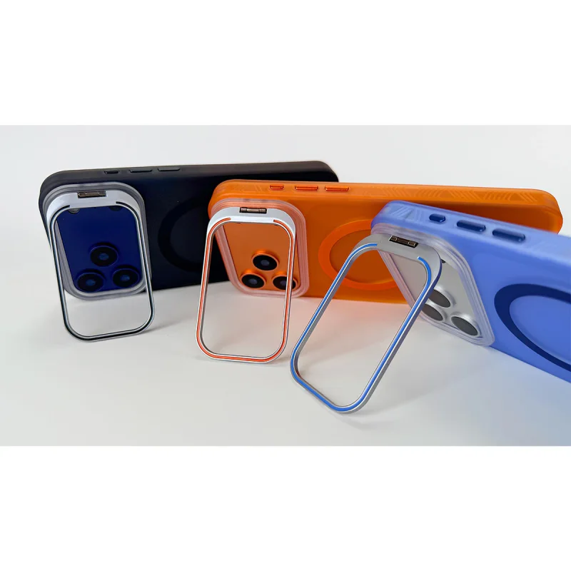 Capa Apokin para iPhone 17 Fumada com MagSafe e Suporte Laranja - Imagem 3