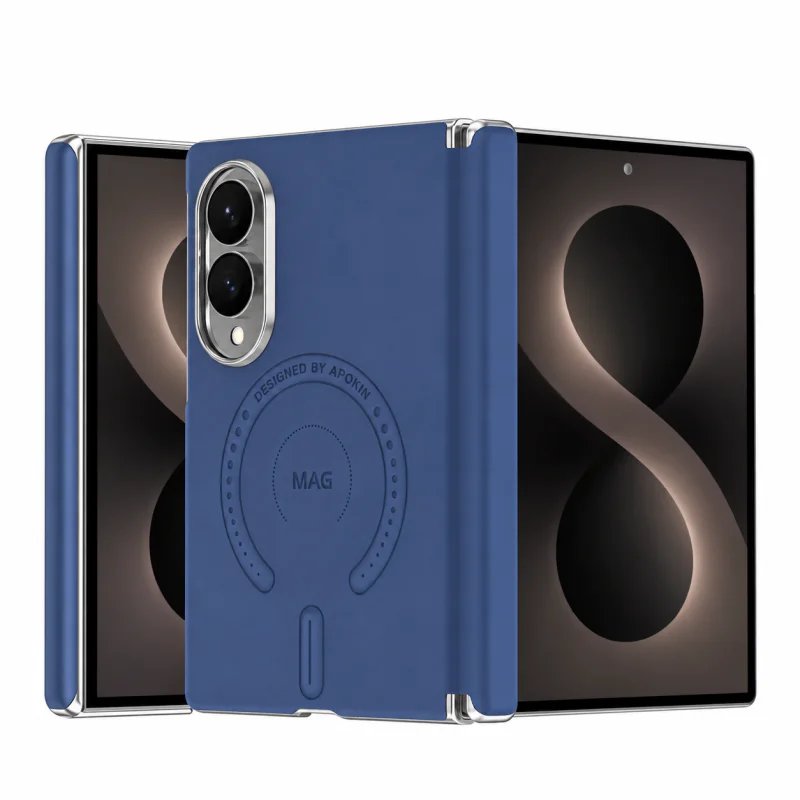 Capa Apokin Magnética com Acabamento Mate para Samsung Galaxy Z Fold 8 Preto - Imagem 3