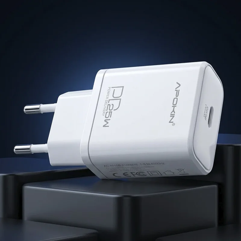 Carregador Rápido Apokin USB Tipo-C PD 25 W 3 A - Imagem 4