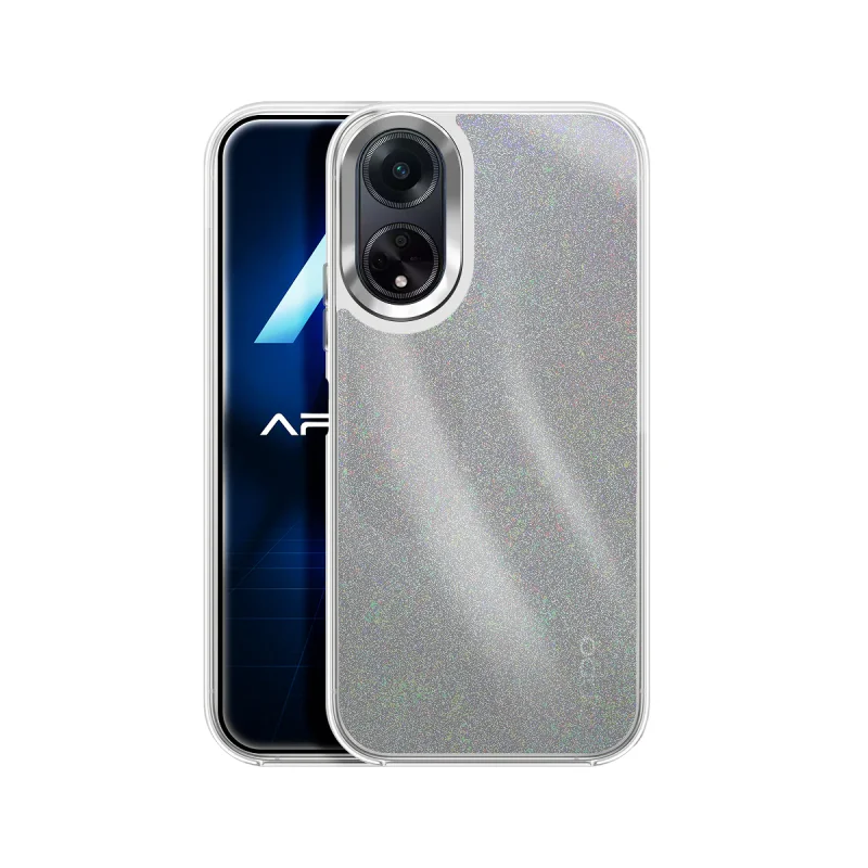 Capa Apokin para Oppo A98 com Purpurina Prata - Imagem 6