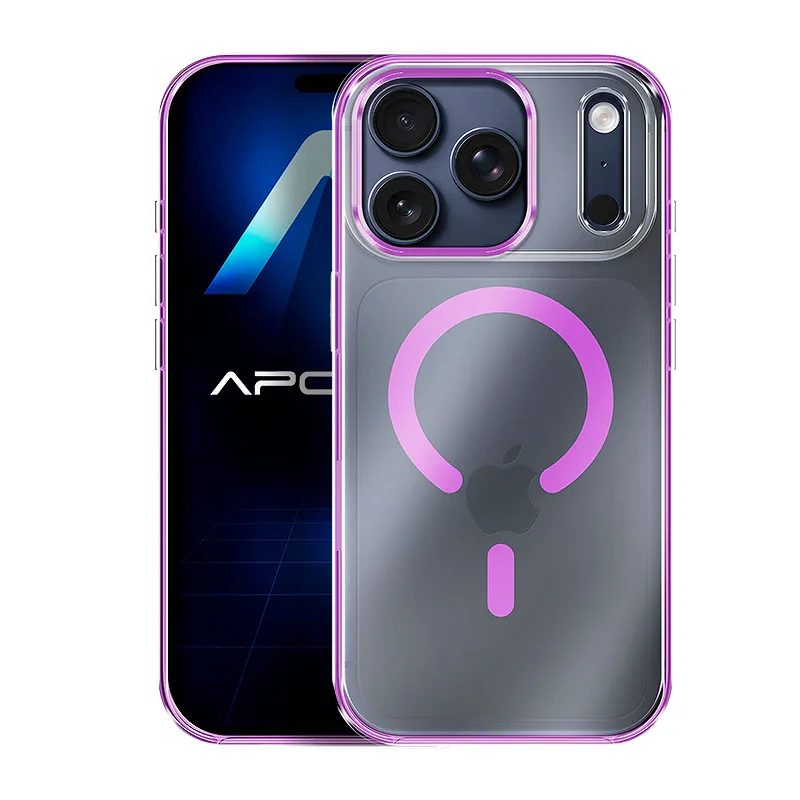 Capa Apokin para iPhone 17 Pro Max Acrílica Transparente Rosa - Imagem 5