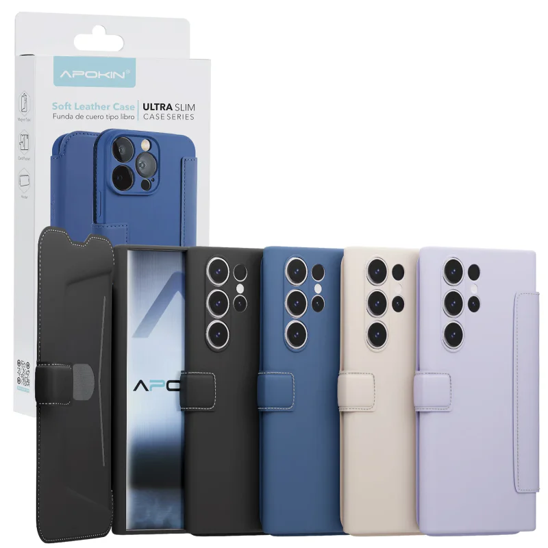 Capa Apokin para Samsung Galaxy S23 Ultra em Silicone com Toque Suave Lilás - Imagem 1