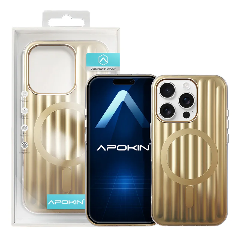 Capa Apokin para iPhone 16 Pro Metálica com MagSafe Preto - Imagem 2