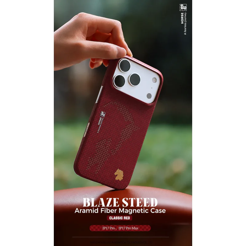 Capa Apokin para iPhone 17 Pro Max e 18 Pro Max Magnética em Fibra de Aramida - Imagem 5