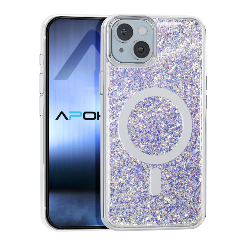 Capa Apokin para Samsung Galaxy S24 Plus com MagSafe e Purpurina Cor 1 - Imagem 2
