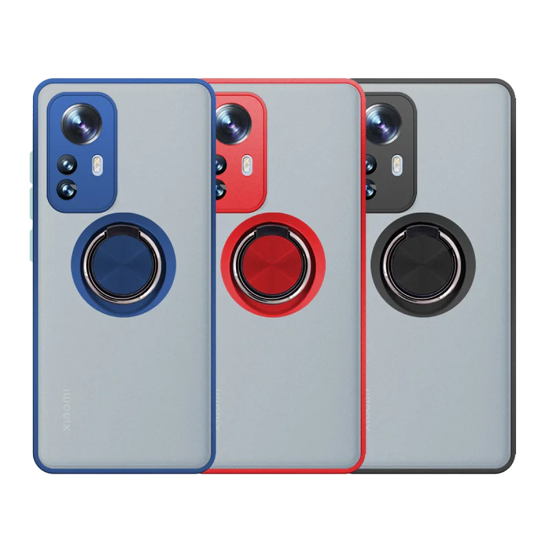 Capa de Gel Apokin para Xiaomi 12T e 12T Pro Magnética com Suporte Fumado Variedade de cores