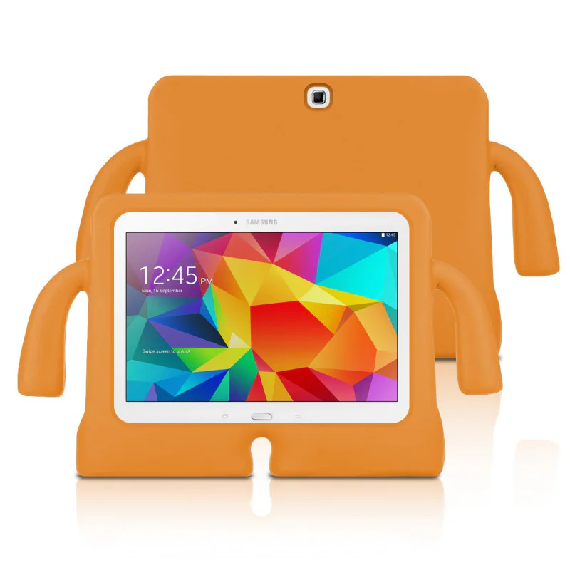 Capa Apokin para Samsung Galaxy Tab 4 10.1 polegadas T530 Silicone Reforçado Laranja - Imagem 1