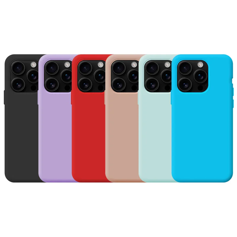 Capa Apokin para Apple iPhone 16 Pro Max Silicone Macio Lilás