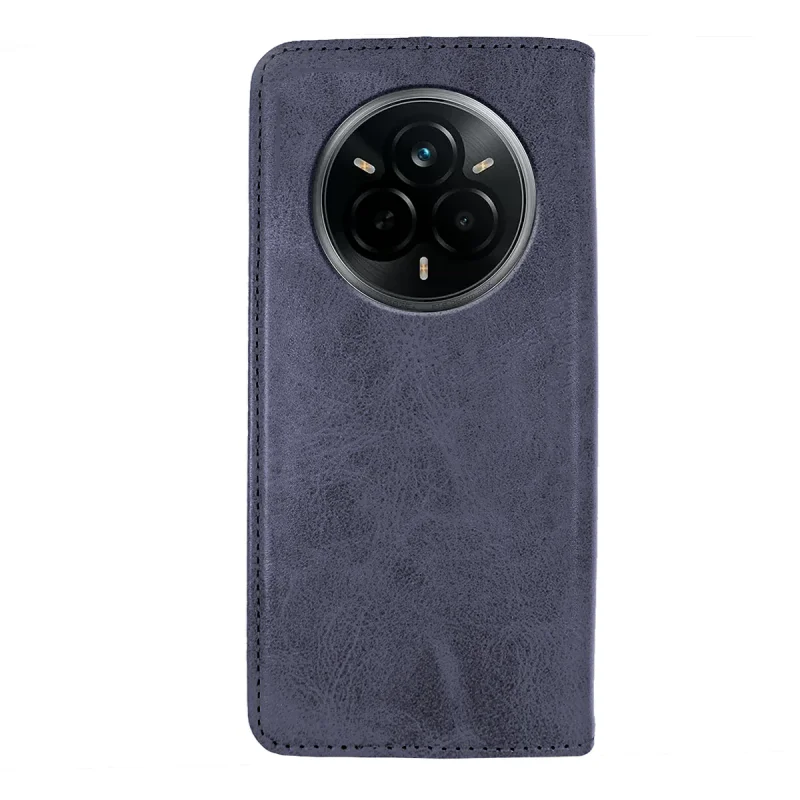 Capa Tipo Livro Apokin para Realme 14 Pro 5G em Pele Sintética com Porta-Cartões Preto - Imagem 3