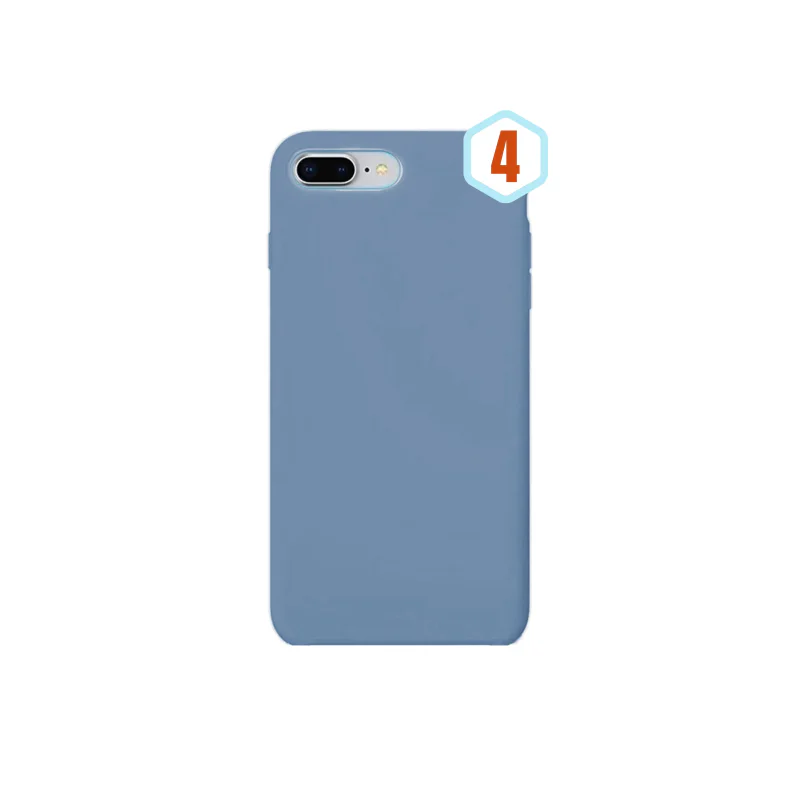 Capa de Silicone Apokin para iPhone 7 Plus e 8 Plus Efeito Pele Cor 32 - Imagem 6
