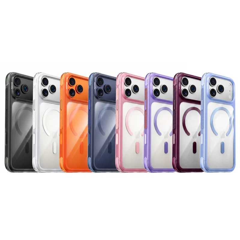 Capa Bumper Apokin NJOYNY Air S5-MAG para iPhone 17 Pro e iPhone 18 Pro Grená - Imagem 1