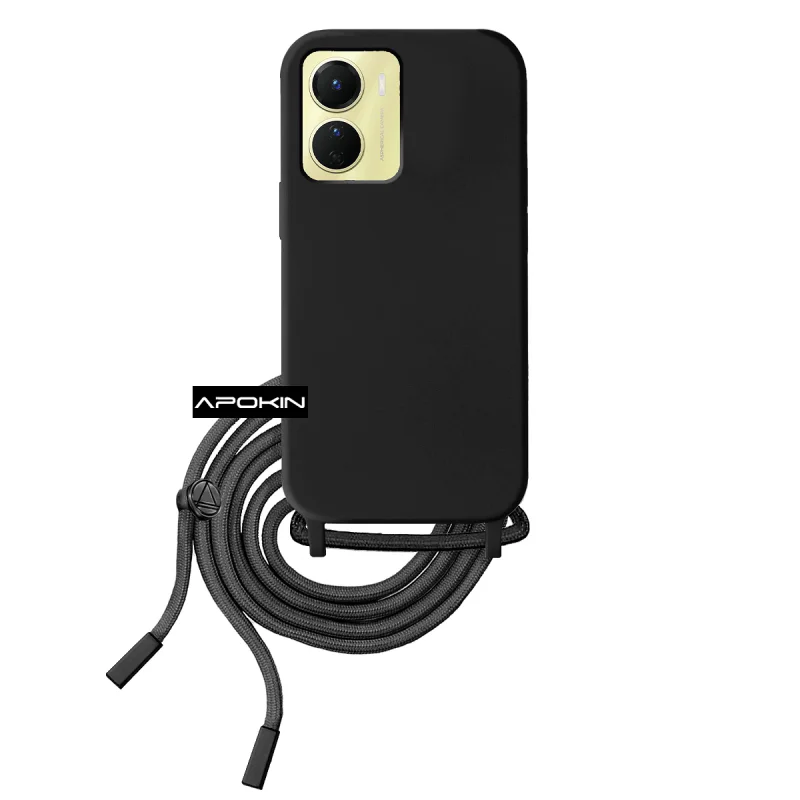 Capa Apokin para Vivo Y16 Macia com Cordão Azul Turquesa - Imagem 6