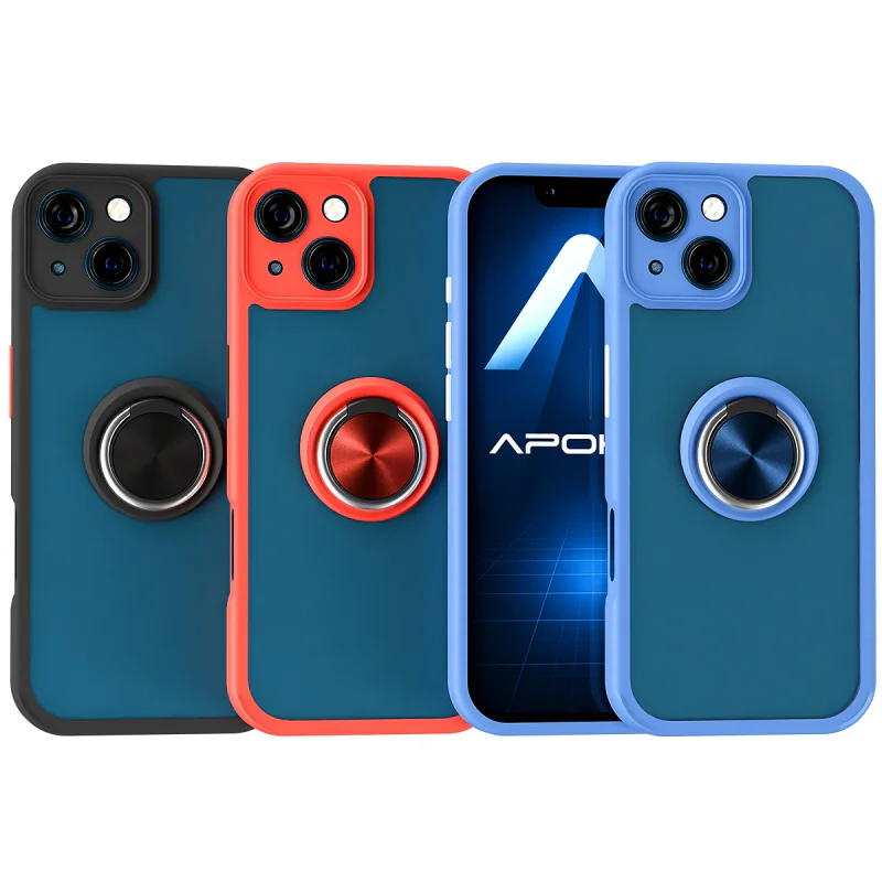 Capa Apokin para iPhone 15 Gel Fumada com Íman e Suporte Variedade de cores - Imagem 1