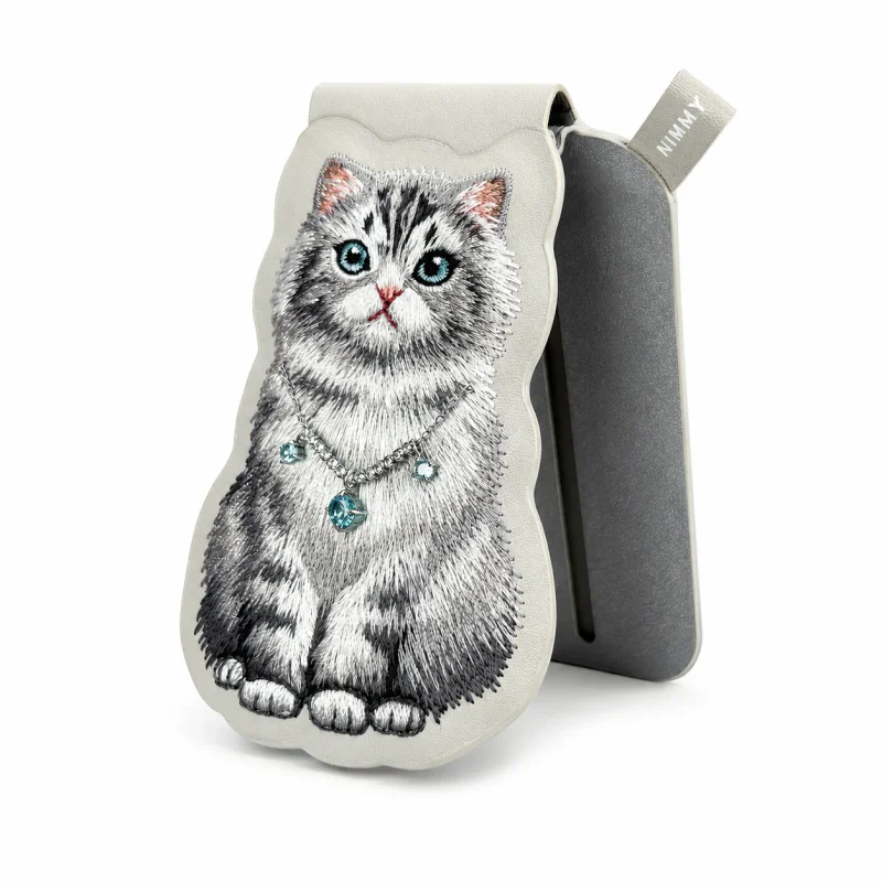 Porta-cartões Magnético Apokin Nimmy Friends Lucky Fashion Gato Cinzento