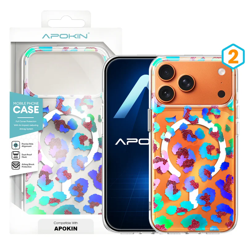 Capa de Silicone Apokin com Desenho e MagSafe para iPhone 17 Pro Max e 18 Pro Max Cor: 2 - Imagem 3