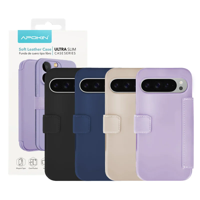 Capa Apokin Google Pixel 9 Pro XL Silicone Suave Azul - Imagem 1