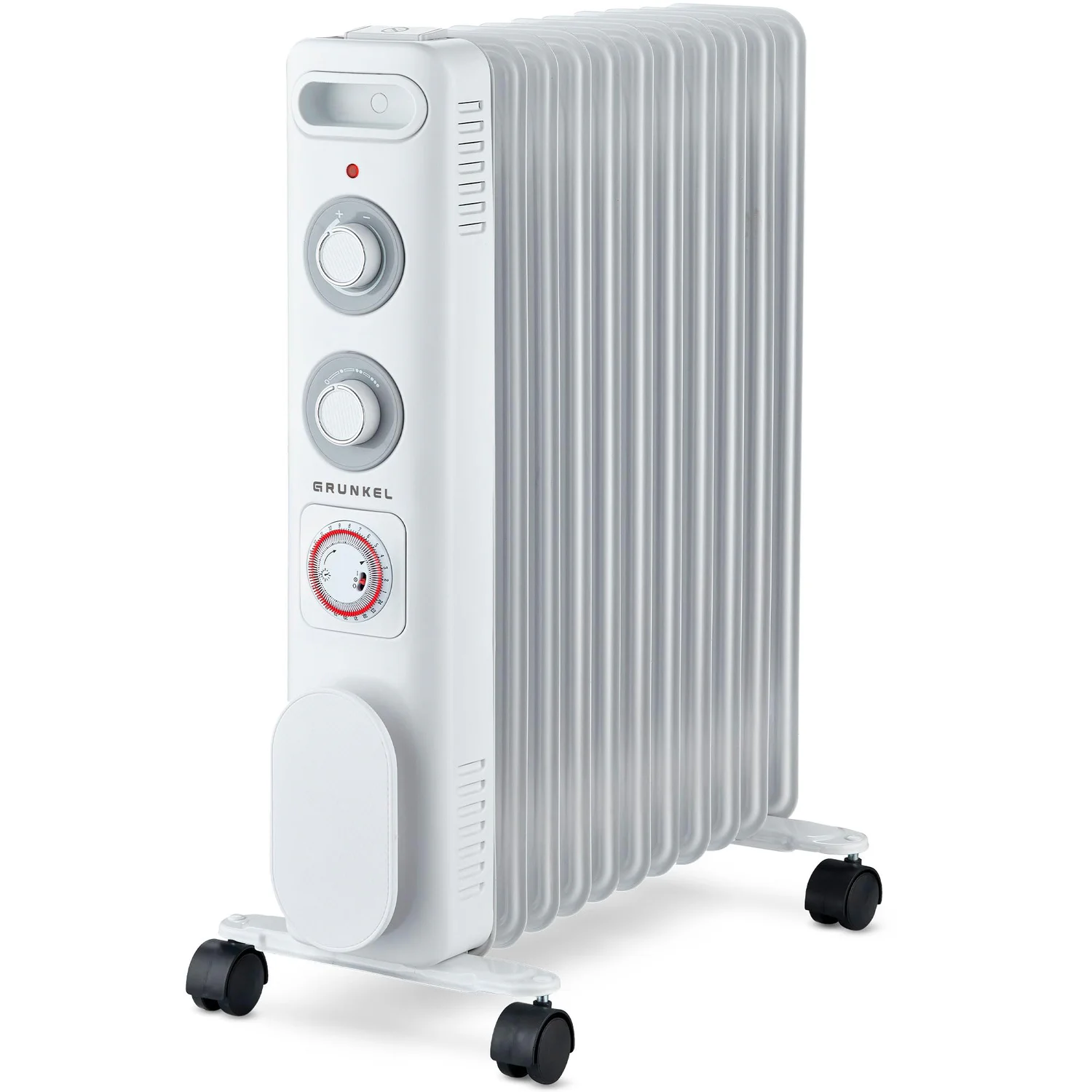 Radiador a Óleo Grunkel RD-2500S 2500W 11 Elementos 3 Níveis de Potência Temporizador 24h Branco