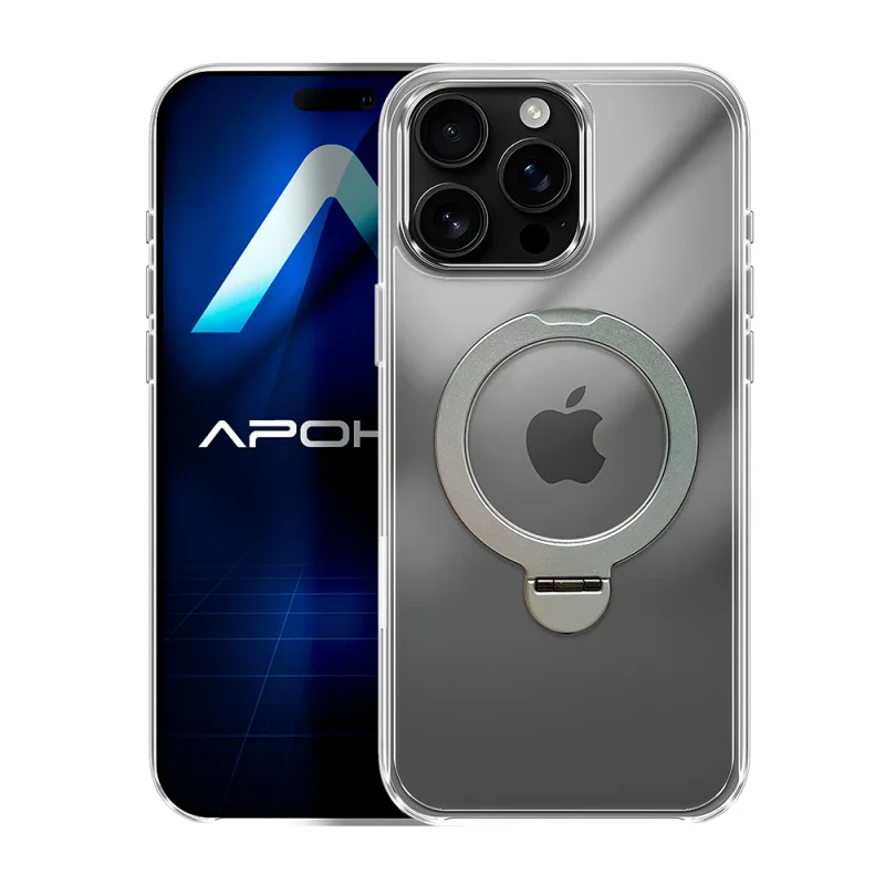Capa Apokin Puro para iPhone 16 Pro Max com Anel Giratório e MagSafe - Imagem 2