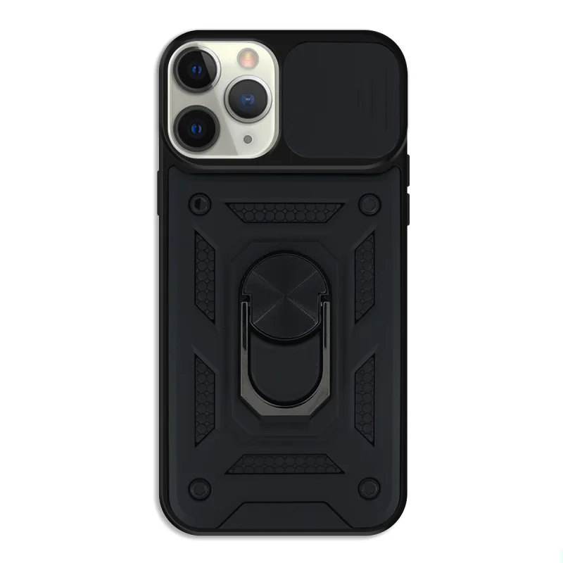 Capa Apokin para Apple iPhone 12 Pro com Anel Suporte e Proteção Deslizante de Câmara Rosa - Imagem 6