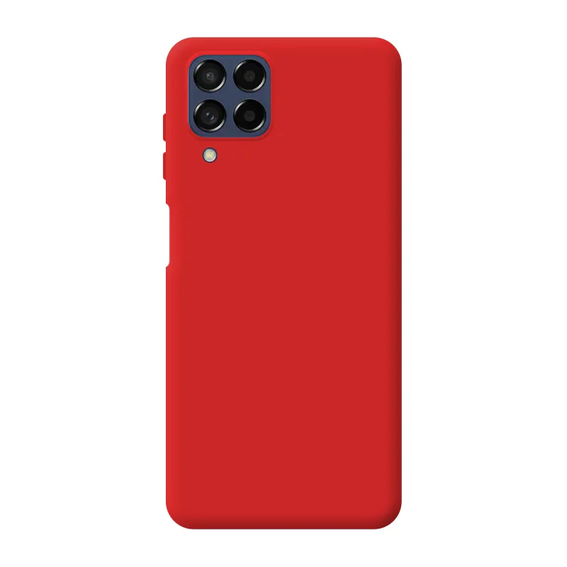 Capa Apokin para Samsung Galaxy M53 5G Silicone Macio com Proteção de Câmara 3D Vermelho - Imagem 5