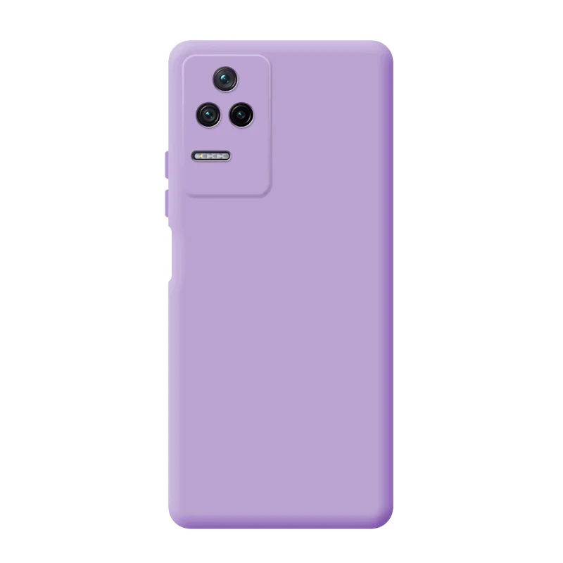 Capa Apokin em Silicone Macio com Proteção de Câmara 3D para Poco F4 Lilás - Imagem 6