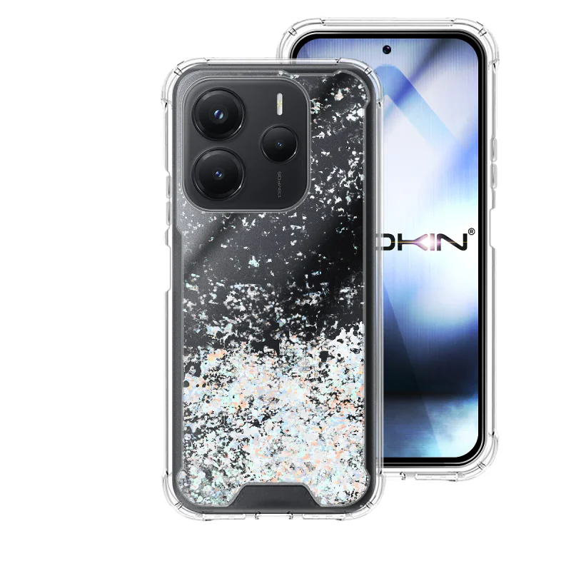 Capa Apokin para Xiaomi Redmi Note 14 5G Gel Transparente com Purpurina Variedade de cores - Imagem 5