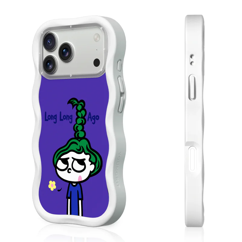 Capa Apokin Youngkit Bubble Head com MagSafe para iPhone 17 Pro / 18 Pro Branco - Imagem 2
