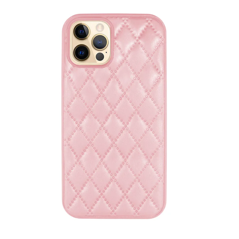 Capa Apokin para iPhone 12 Pro em Pele Acabamento Fumado Lilás - Imagem 4