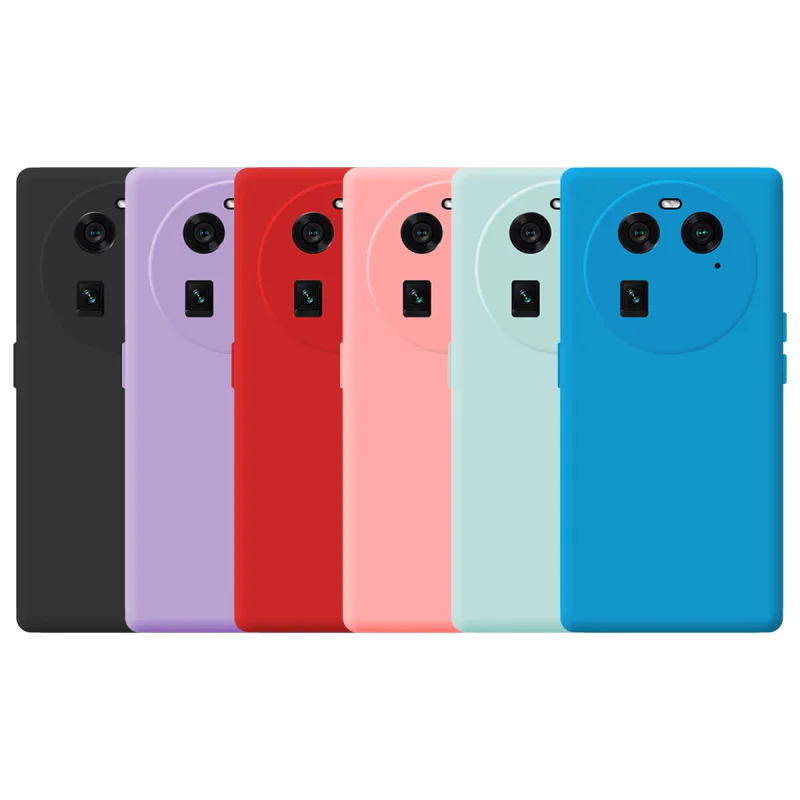 Capa de Silicone Apokin Suave com Proteção de Câmara 3D para Oppo Find X6 Rosa claro - Imagem 1