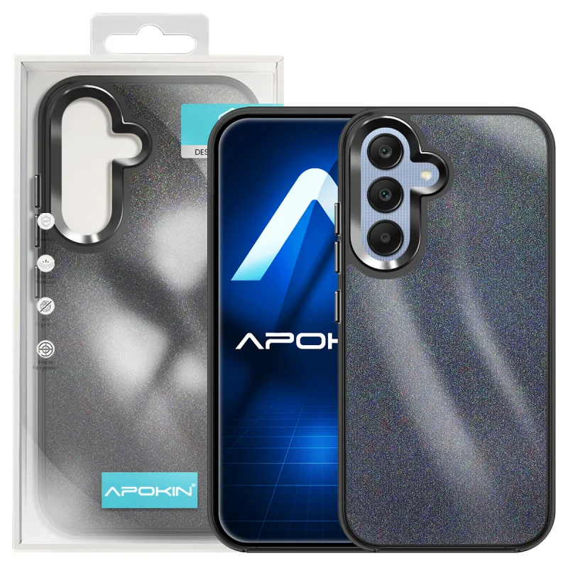 Capa com Purpurina Apokin para Samsung Galaxy A25 Lilás - Imagem 6