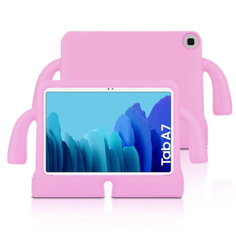 Capa Infantil Apokin para Samsung Galaxy Tab A7 T500 em Silicone Reforçada Antichoques Cor: Verde - Imagem 5