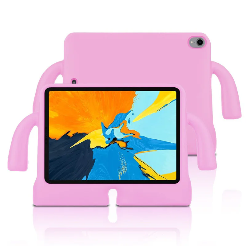 Capa Antigolpes para iPad Air 11 e Pro 11 em Silicone Reforçado para Crianças Rosa