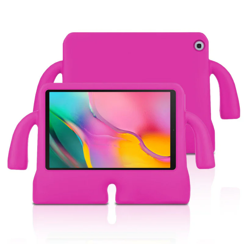 Capa Apokin para Samsung Galaxy Tab A 2019 10,1 polegadas T510 Reforçada Antichoque para Crianças Fúcsia - Imagem 1