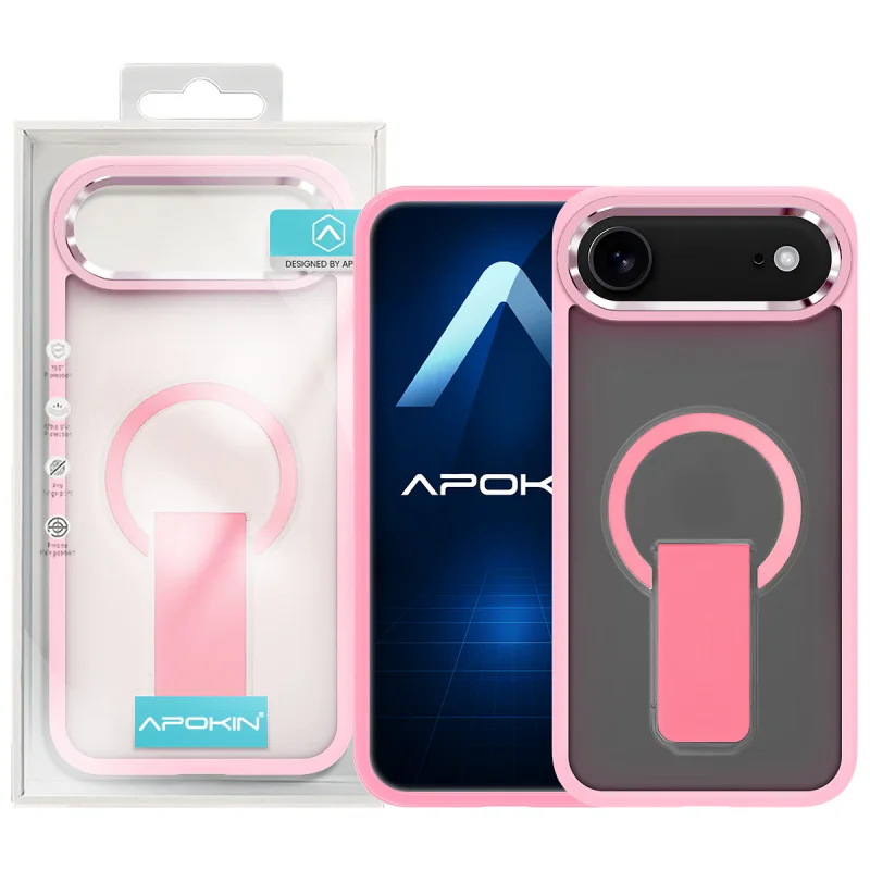 Capa Apokin para Apple iPhone 17 Air MagSafe com Suporte Laranja - Imagem 6