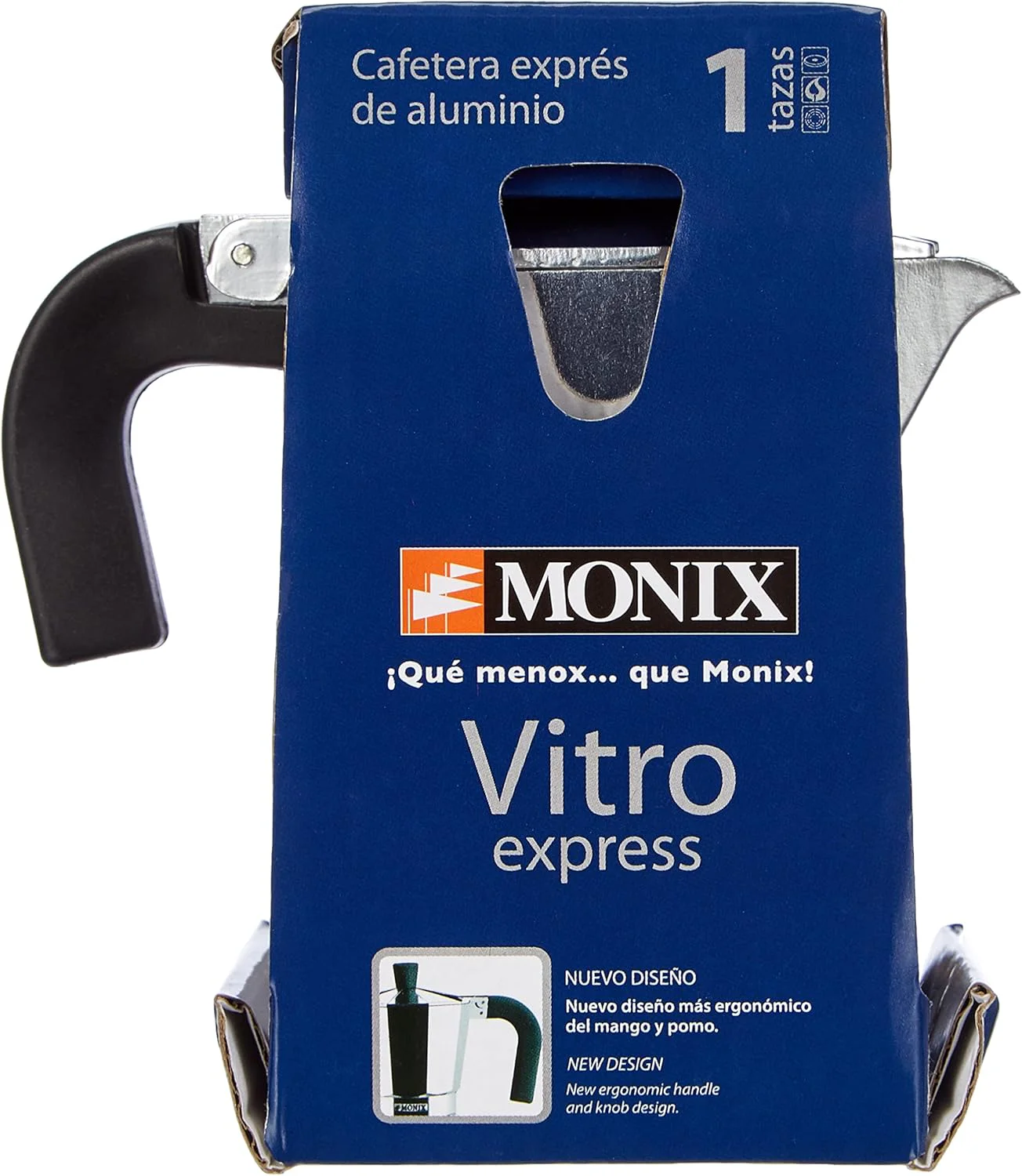Cafeteira Italiana Monix Vitro Express 1 Chávena de Alumínio - Imagem 6